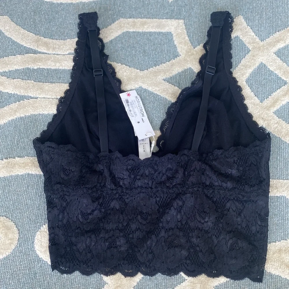 Cosabella Plungie Longline Bralette Black Women’s SZ Medium - Picture 9 of 10